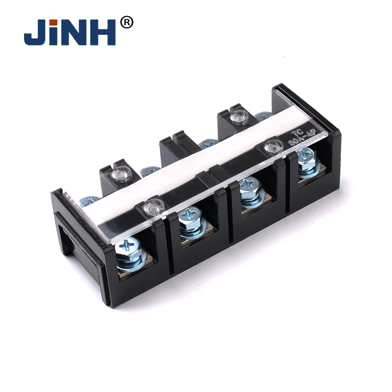 Double Row Screw Connector Copper Tc Terminal Blocks High Current Terminal Strip 100A 600V Fixed Wiring Board