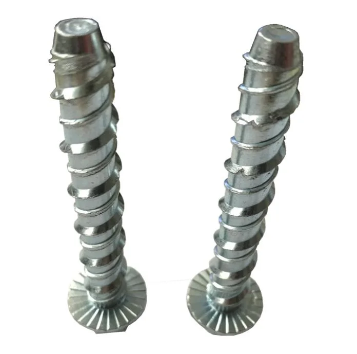 China Good Quality Hexagon Flange Head Concrete Bolt Screws, Tapcon Screw Sleeper Screw Black Zinc Plated Tapcon Screw Concrete Nails