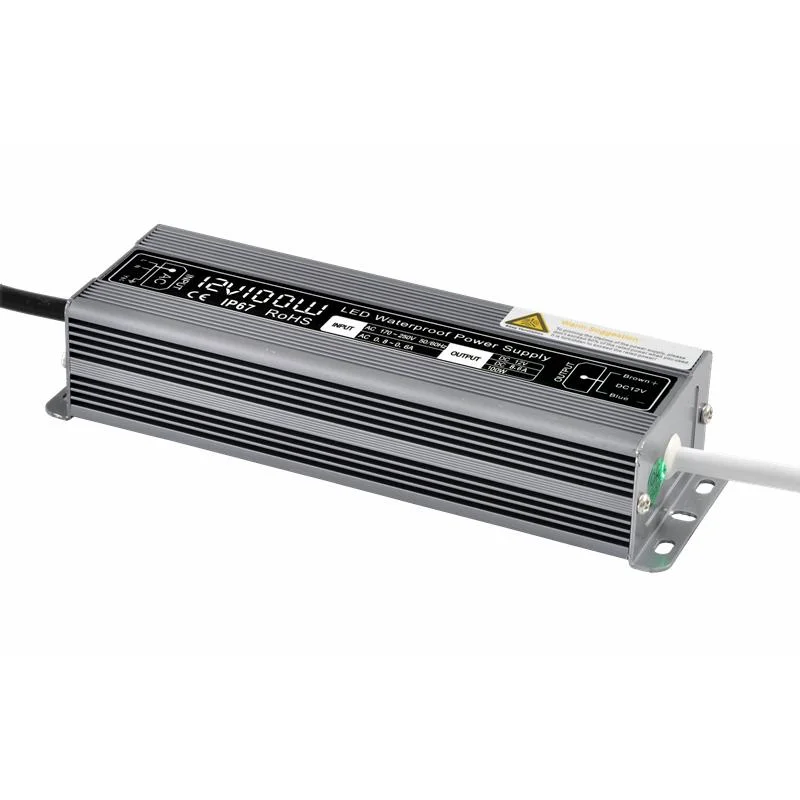 AC to DC12V 30W 60W 100W 200W 300W IP67 Outdoor Waterproof LED Switching Power Supply with CE RoHS