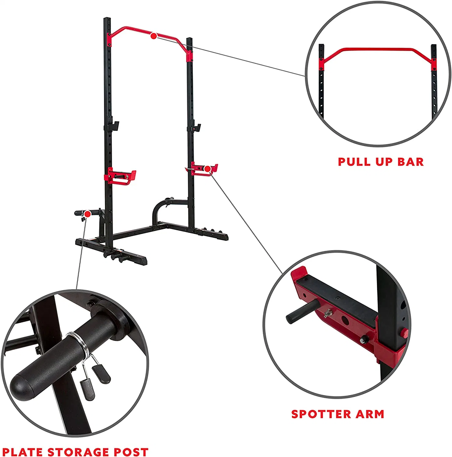 Health Fitness Power Zone Power Rack Cage Squat Stand