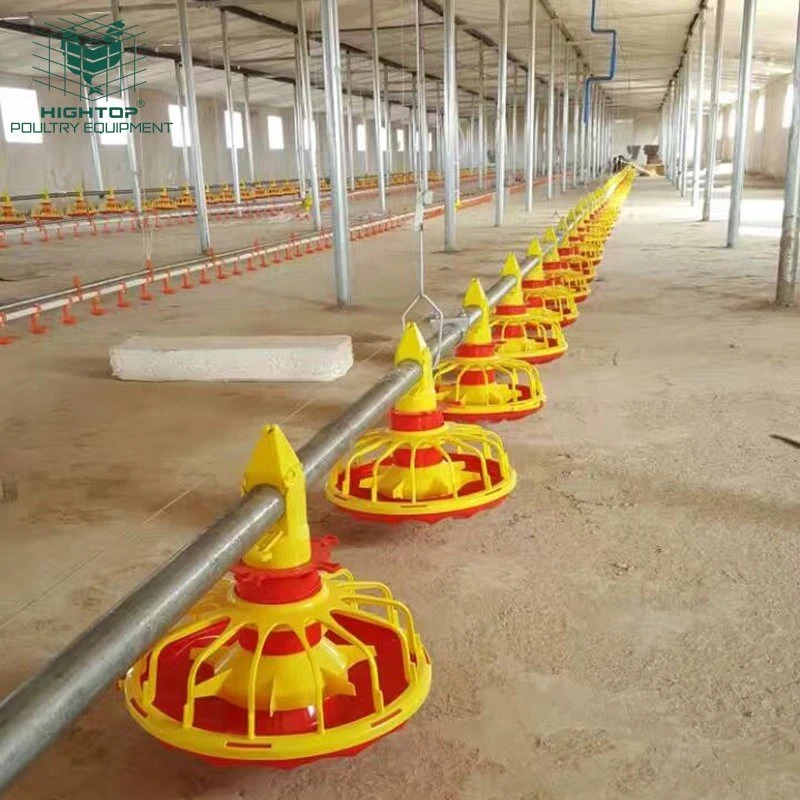 Geflügelfarm Broilers Feeder Pan Equipment Vollautomatische Hühnerfütterung Leitungssystem