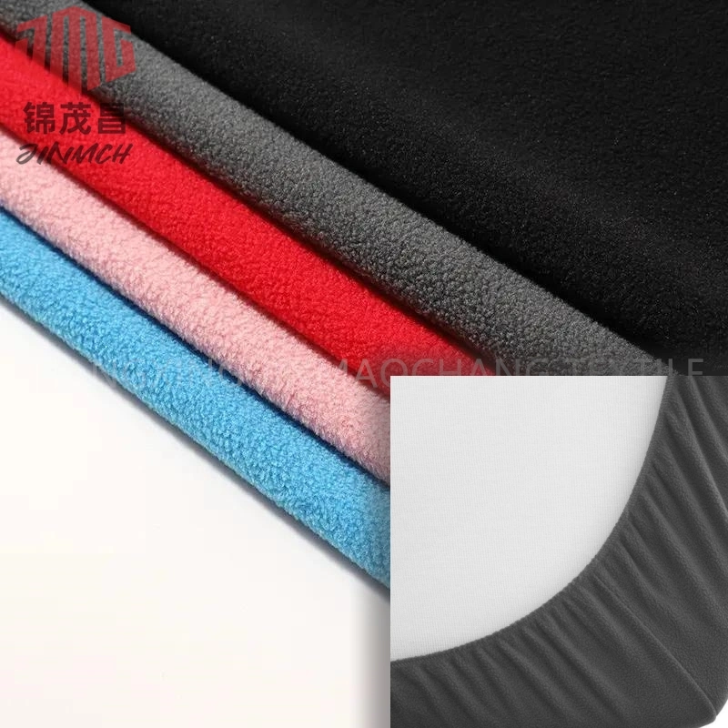 Factory Knitting Fabric 95% Polyester 5% Spandex High Elastic Polar Fleece Fabric 200GSM for Home Textile Bed Sheet Covers