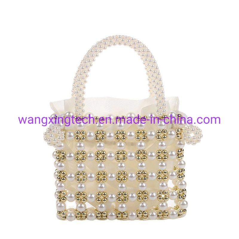 Wholesale Women's Pearl Evening Bag Temperament Pearl Handbag Shoulder Dinner Party Ladies Bag