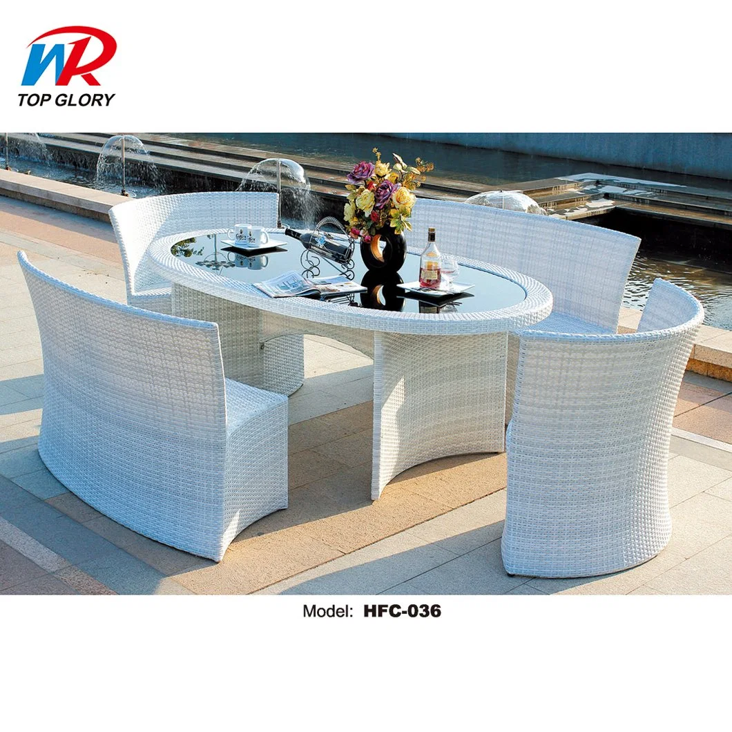 Patio Leisure Garden Outdoor Modern Rattan Dining Table Chair Furniture Wine Table (TG-1272)