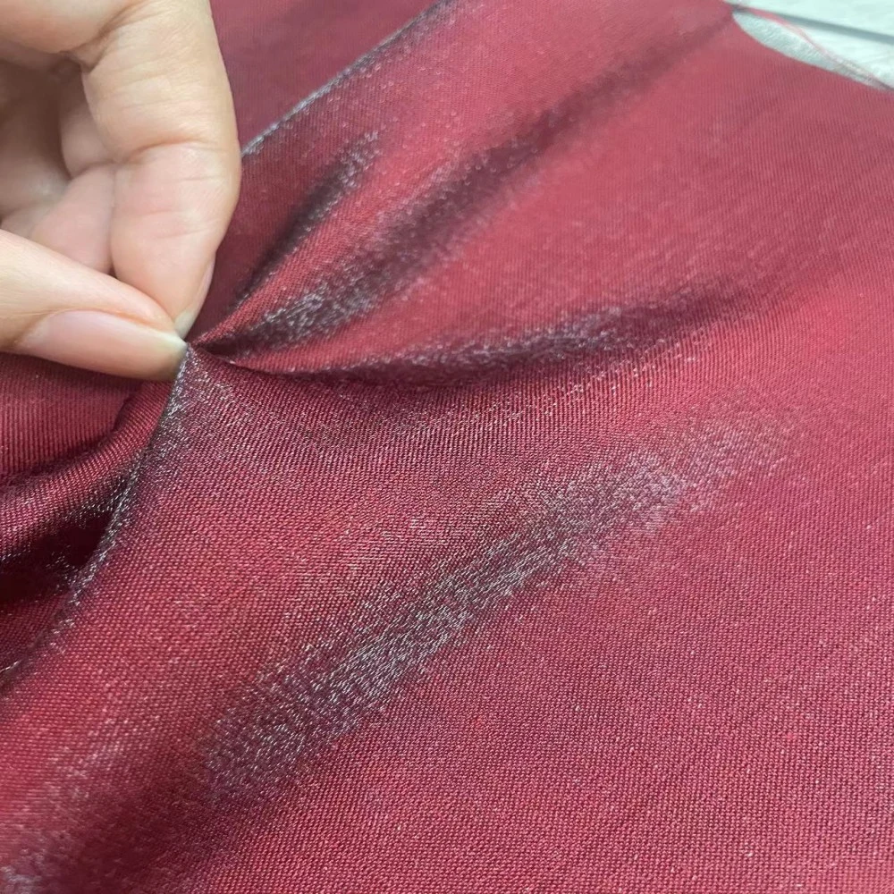 Rainbow Satin Bright Silk Memory Satin Fabric Flash Dress Woven Manufacturers