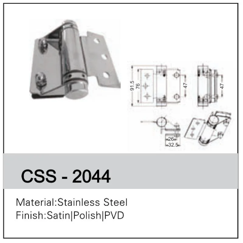 Edelstahl-Glasscharnier Css-2040