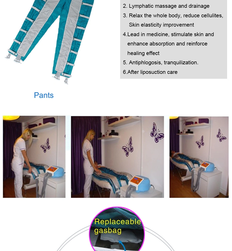 Ihap118b Press Ar Ar Drenagem Linfática Pressotherapy Infravermelhos Equipamentos para a perda de peso