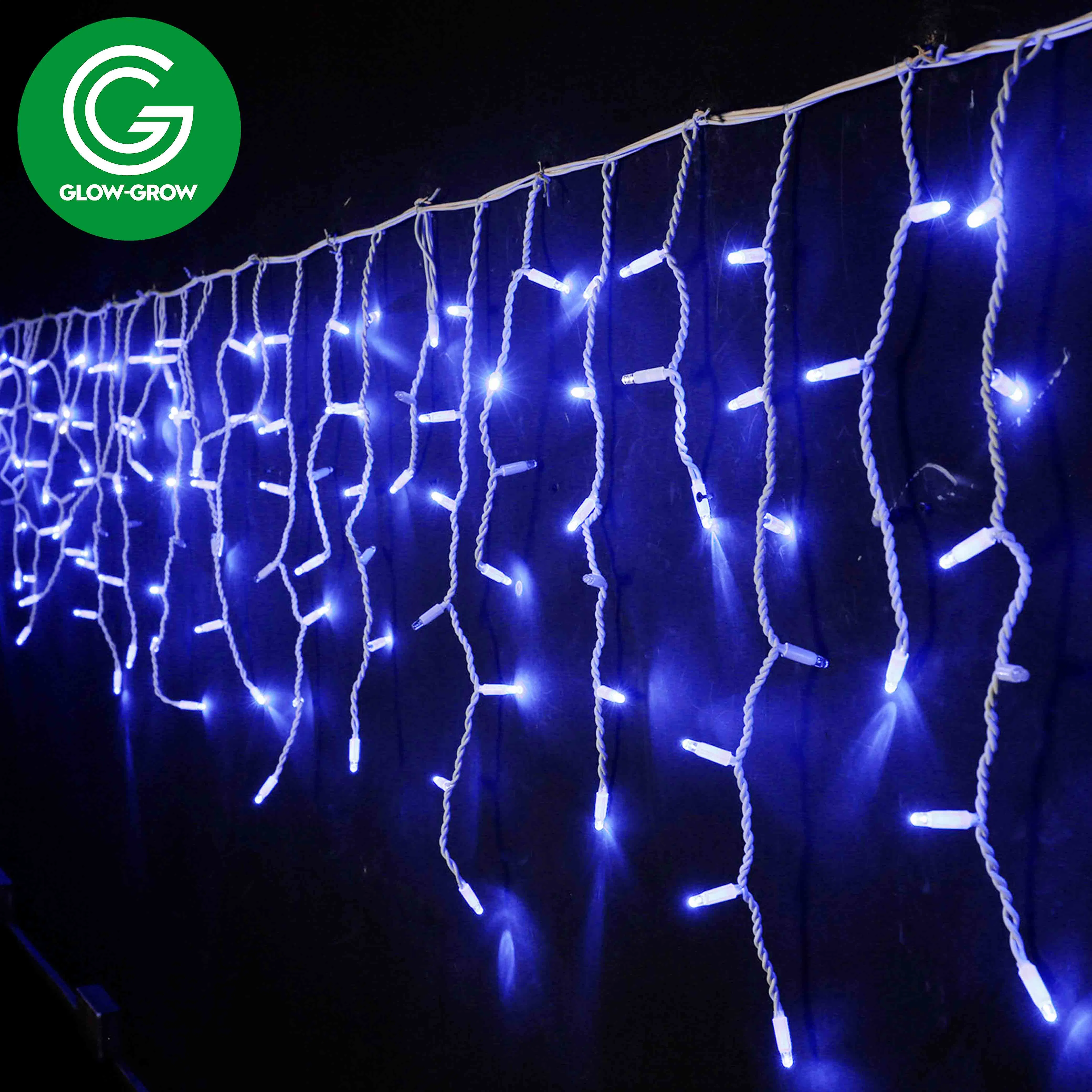 Fabrik Weihnachten LED Icicle String Licht für Outdoor-Hochzeitsurlaub Ramadan Weihnachten Ornament Dekoration