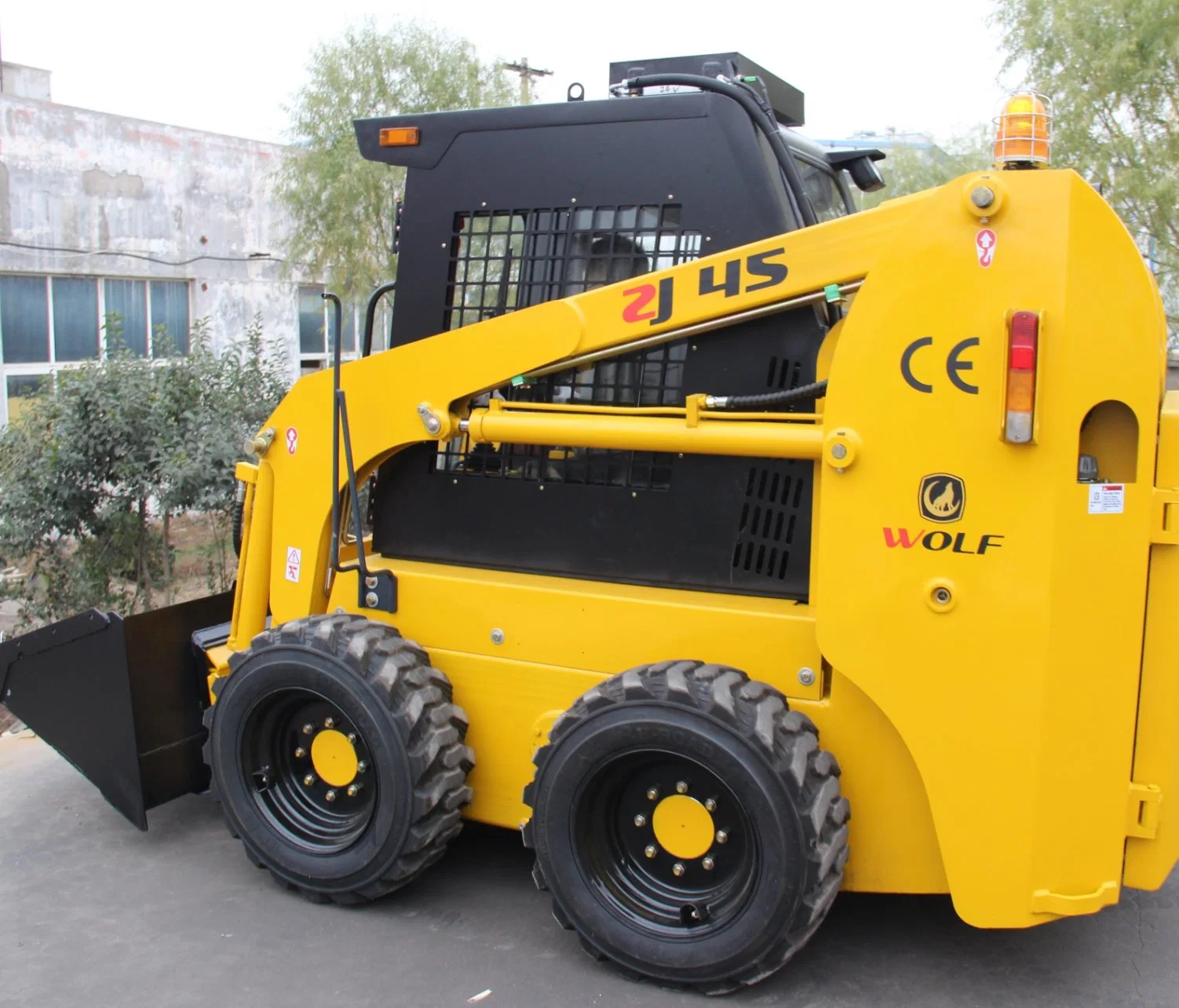 Wolf Zj45 45HP/60HP/75HP/100HP Skid Loader with Cab/Quick Coupler/Attachments for Sales