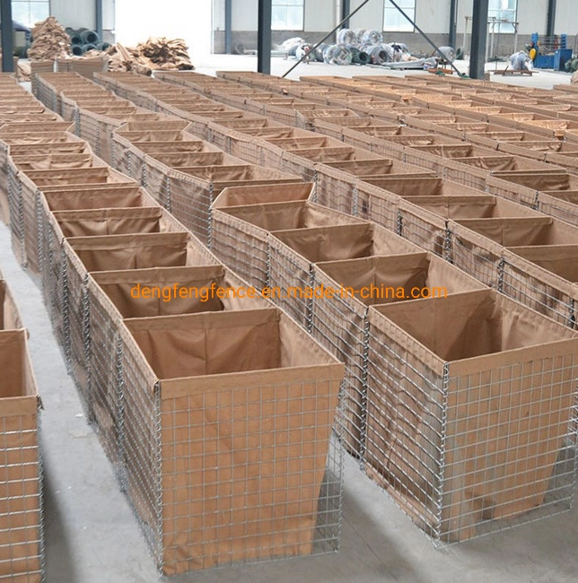 China Defensive Barrier Hesco Barrier Welded Gabion Boxes Factory From China