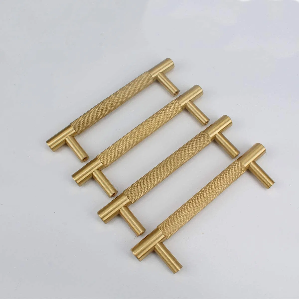 Golden Brass T Shape Furniture Handle