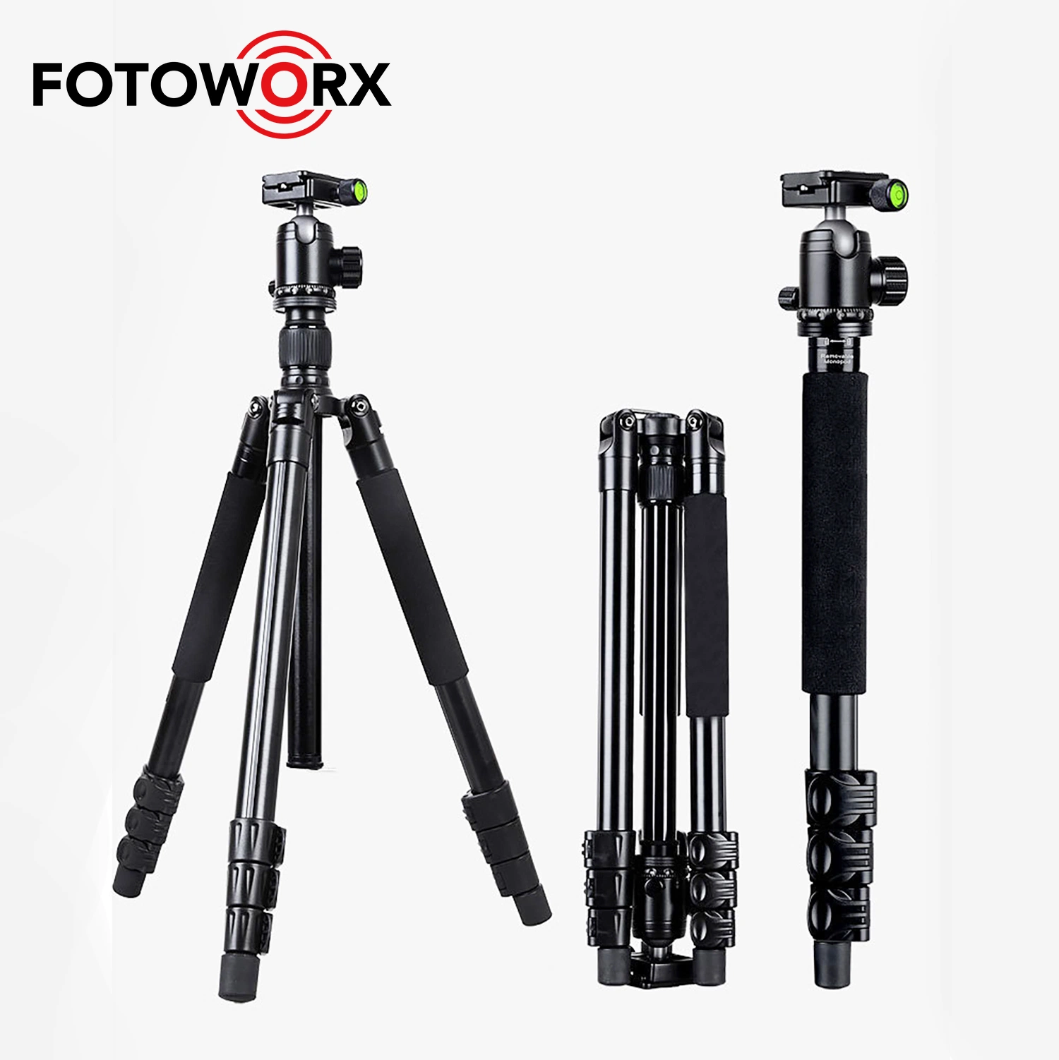 Fotoworx 68 Zoll Aluminium-Legierung Kamera Stativ Abnehmbare Monopod