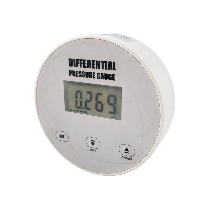 LCD Display Digital Differential Pressure Gauge with Alarm