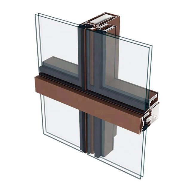 Aluminum Translucent Laminated Glass Design Glazed Curtain Wall Factory