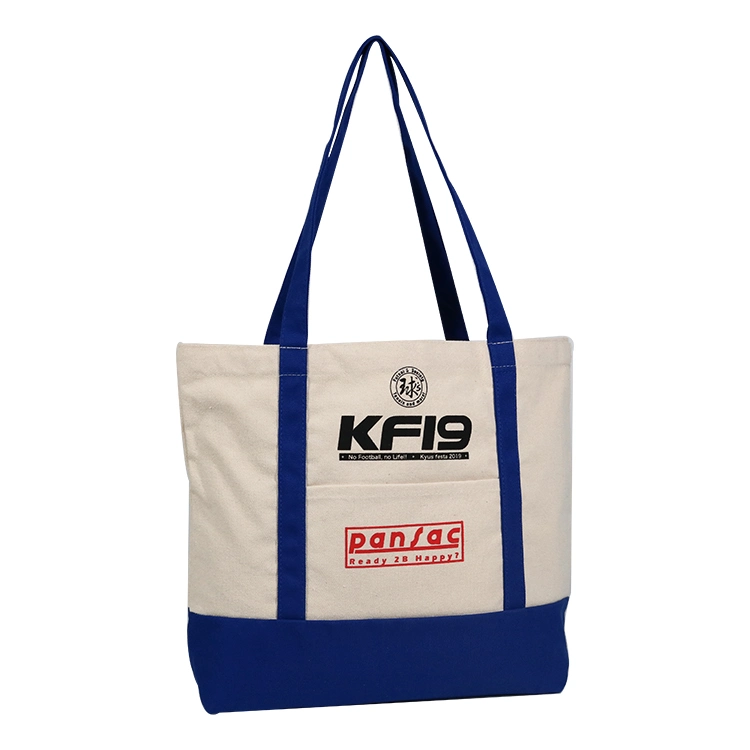 Custom Print Promotional 100% Cotton Canvas Tote Bag