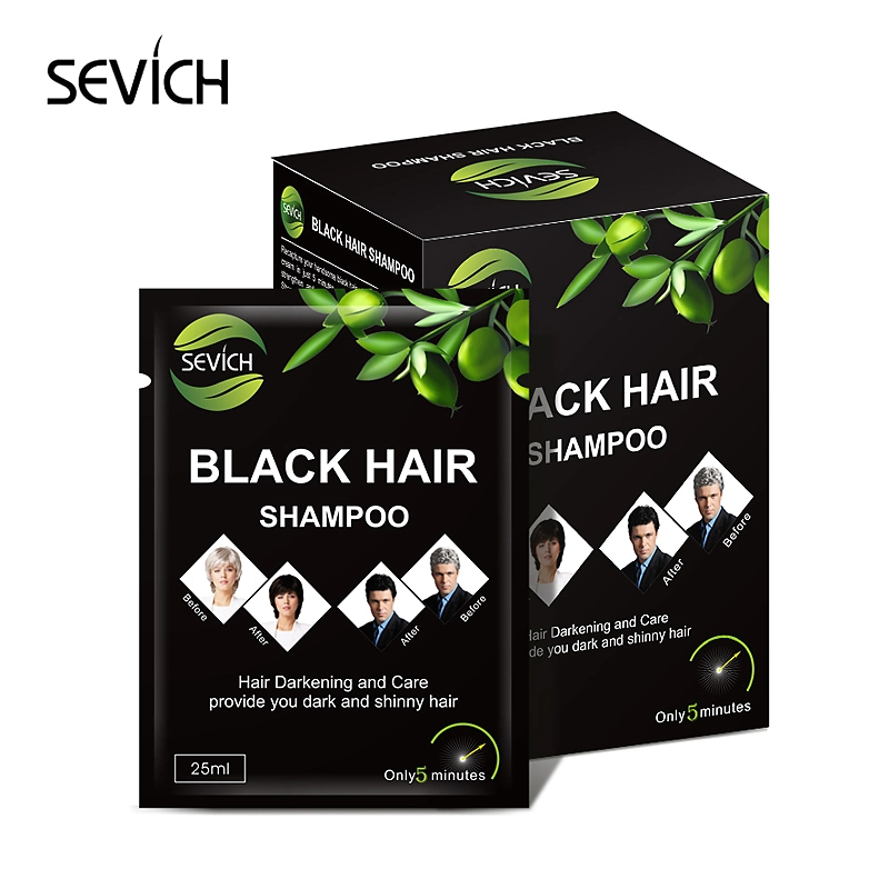 Meilleure solution les cheveux noirs de teintures capillaires Shampoing pour cheveux gris