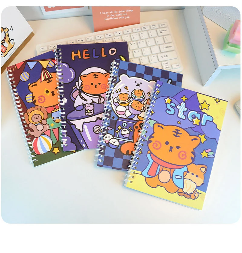 Factory Wholesale/Supplier Printing A5 Notebook Cartoon Coil Notebook Notepad Student Diary