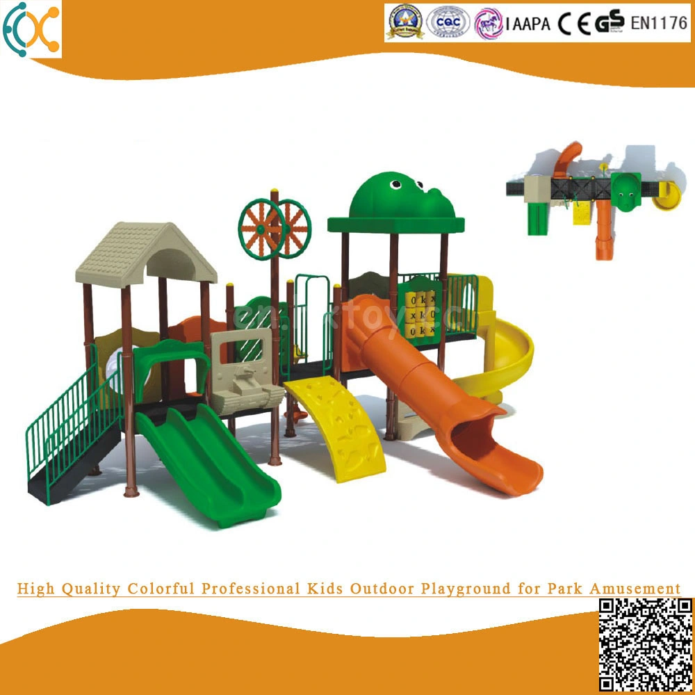 Équipement de terrain de jeu en plastique de plein air commerciale pour les enfants Amusement Park