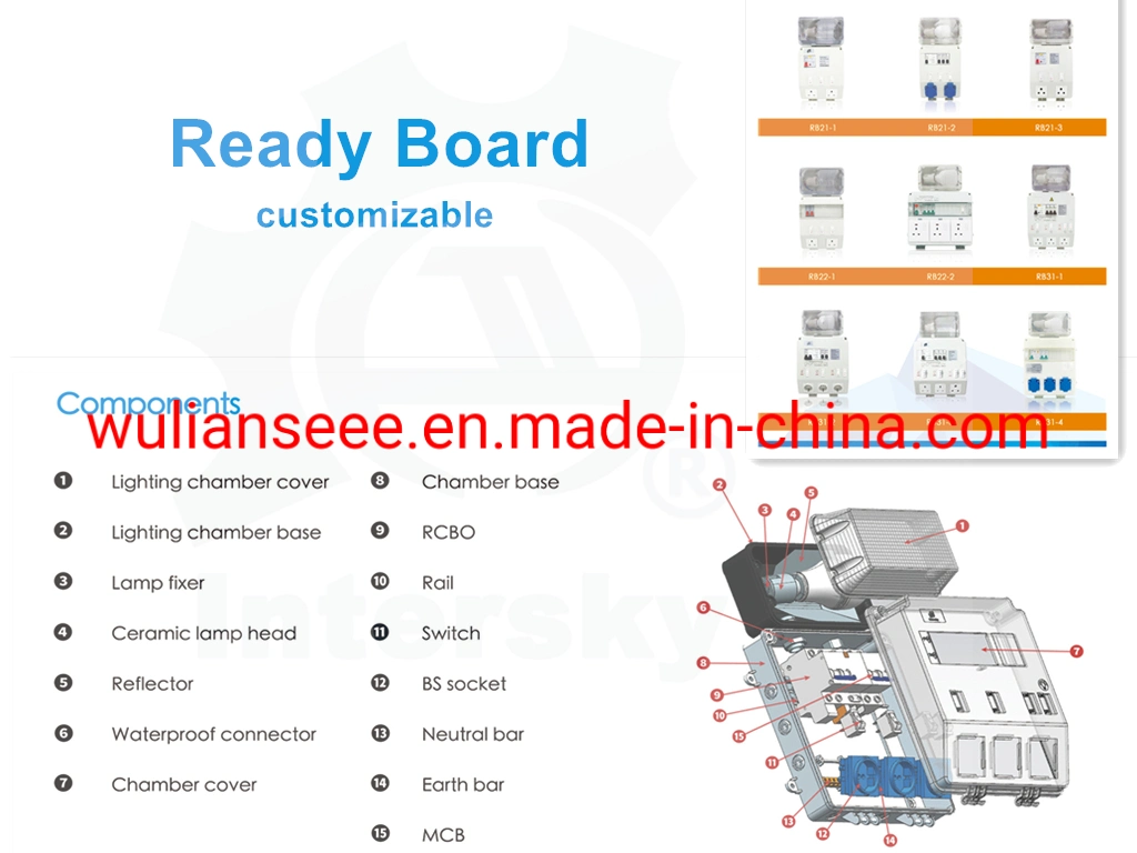 Fuente de alimentación de placa preparada con puerto USB con LED de montaje pasante Luz