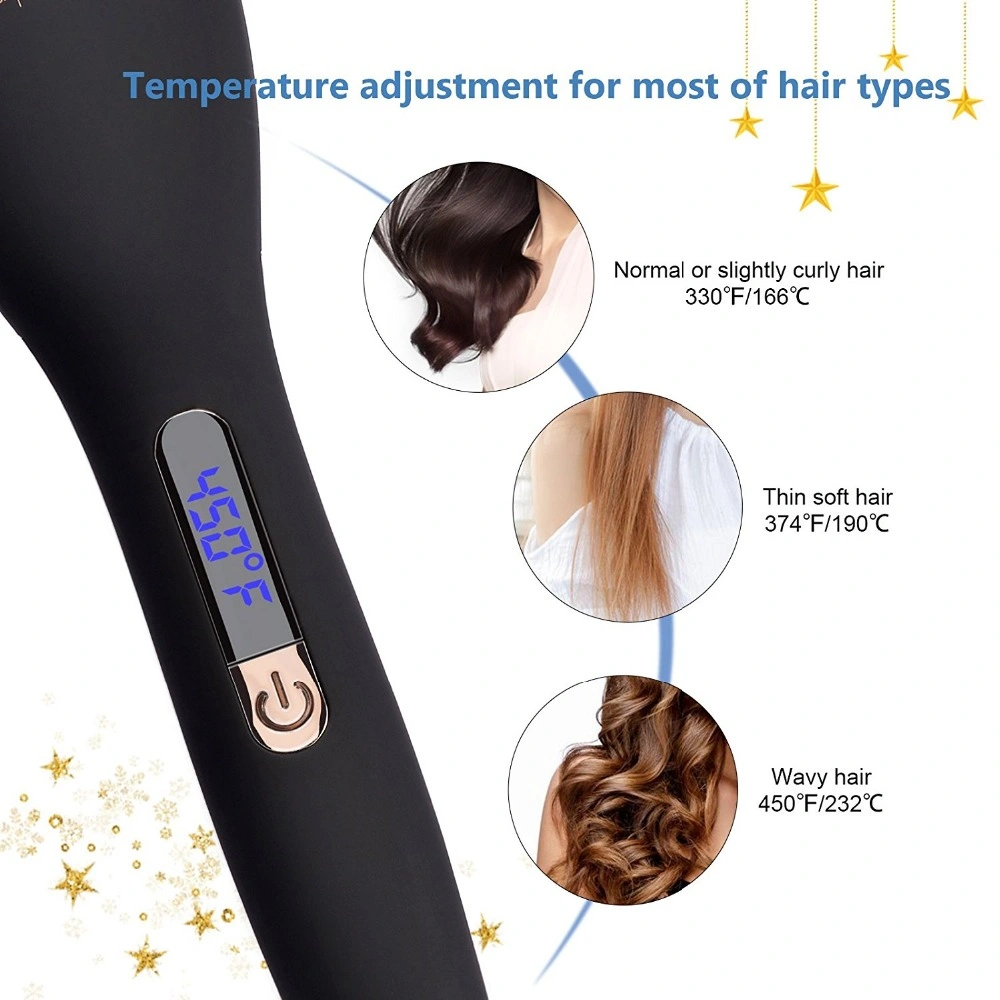 Make up Tool Brush with CE Certificate Aluminum Plate Type and 50W Power Hair Straightening Brush