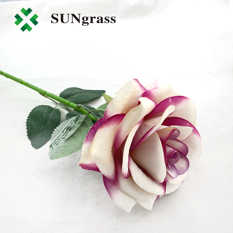 White and Pink Purple Rose Floral Wedding Decoration Plants Artificial Flowers