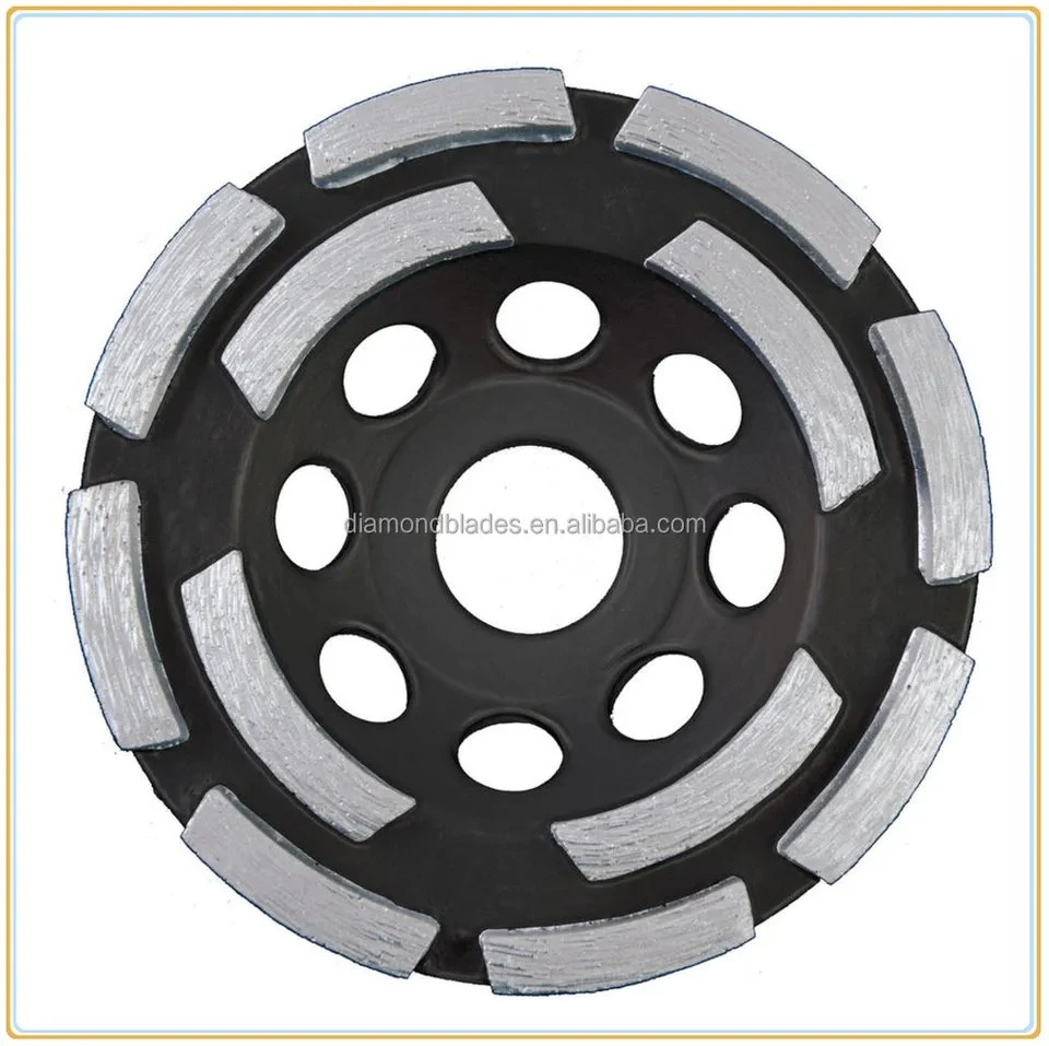 High quality/High cost performance  Double Row Diamond Cup Wheel for Stone Concrete Marble Granite Grinding