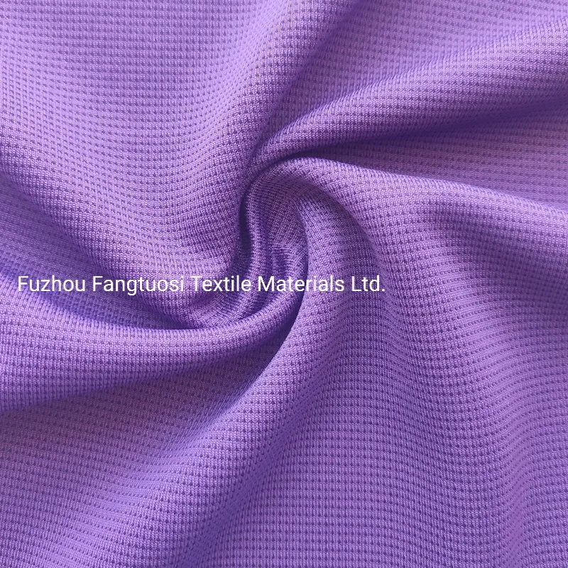 100% Polyester Cation Double Color Sport Knitted Mesh Fabric for Activewear