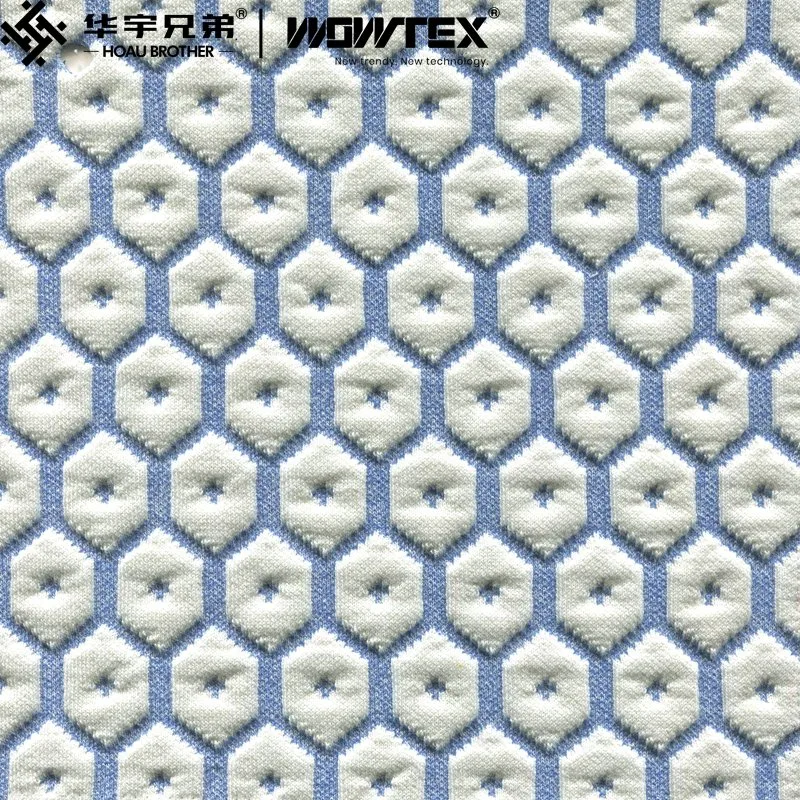 Home Textil 100% poliéster Sofá de punto material Tapicería moderna con patrones Tela