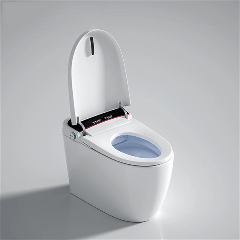 Modern Chinese Ceramic Floor Mounted Remote Control Toilet Bowl with Automatic Operation Dual-Flush Intelligent Bathroom Commode