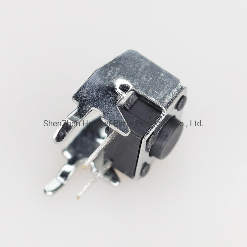 Tht Tact Switch 6X6 mm Right Angled Type with Ground Terminal