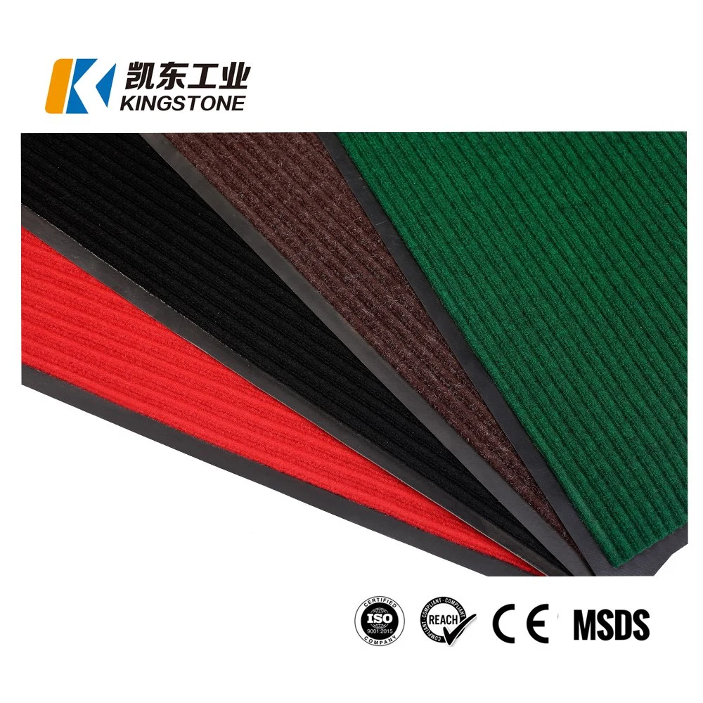 Double Ribbed PVC Polyester Commercial Entrance/Door Floor Matting Hall Carpet