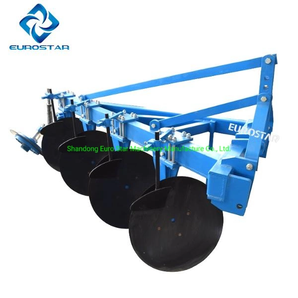 1lyt-320 Hanging Disc Plough for 25-35HP Tractor Width 600mm Heavy Duty Paddy Filed Farm Hydraulic Flip Plow Drive One Way Round Tube Agricultural Machinery