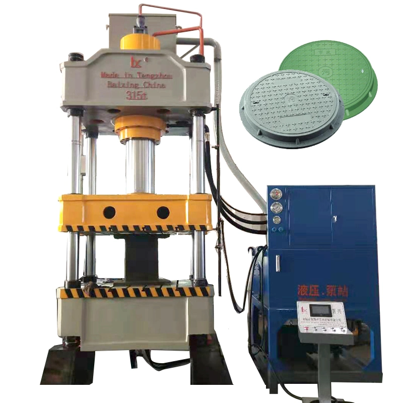 315 Tons of Resin Manhole Cover Forming Hydraulic Press Machine Is Used for The Production of Manhole Covers for Drain Leaks