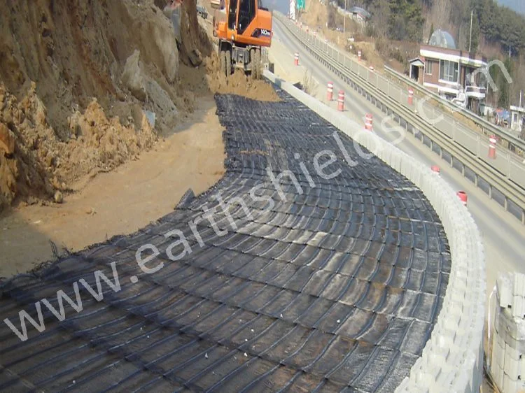 Fiberglass Geogrid for Segmental Retaining Walls, Slopes and Subgrade