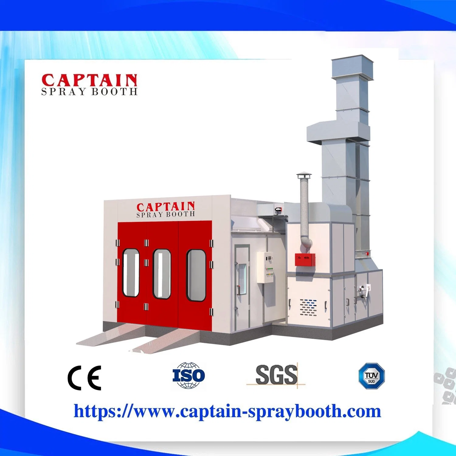 Spray Booth Gas LPG Burner Paint Spray Chamber Garage Equipment Powder Coating Painting Equipment Powder Coating Equipment