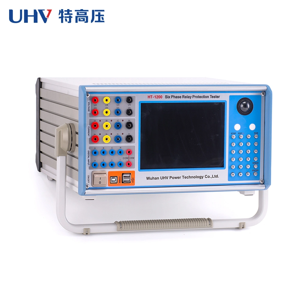Ht-1200 Protection Relay Test Set Secondary Current Injection Test Kit 6-Phase Relay Protection Tester