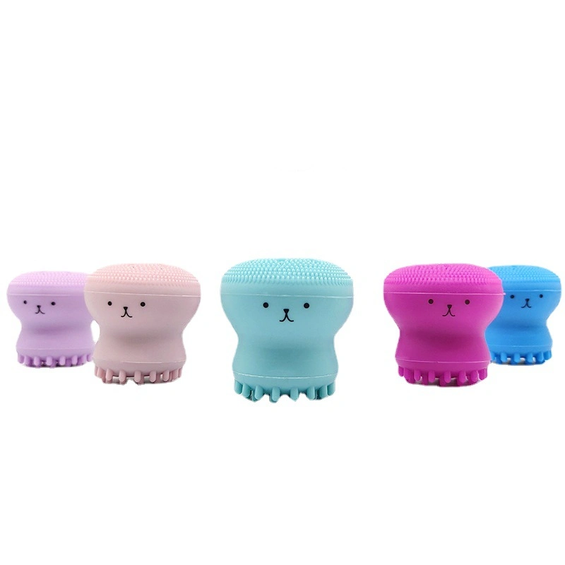 Hot Sale Super Soft Mini Octopus Silicone Facial Cleansing Brush