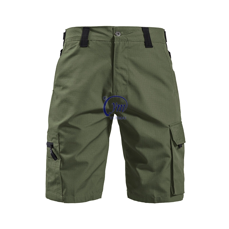 Pantalón corto impermeable de entrenamiento táctico para hombre pantalones cortos de combate para carga al aire libre Varios bolsillos