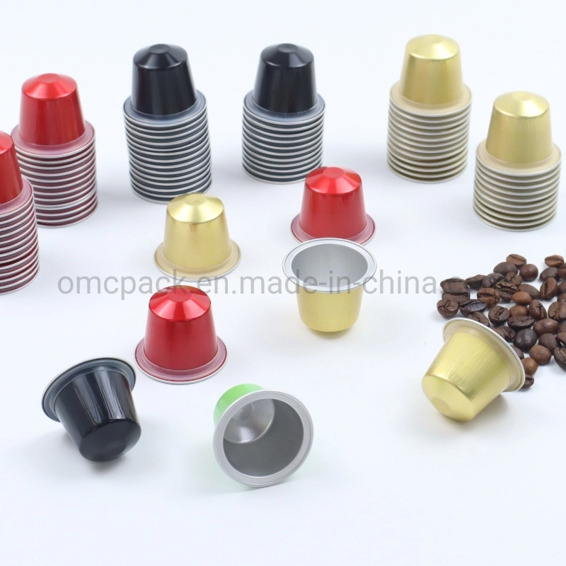 Disposable High quality/High cost performance  Colorful Aluminum Foil Coffee Capsule