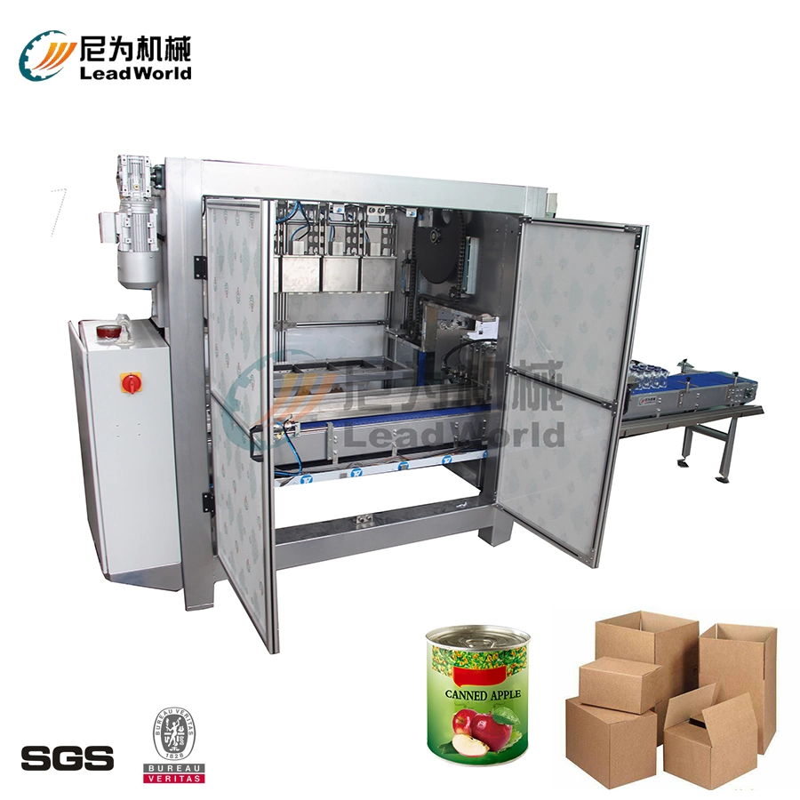 Automatic Case Packer Carton Box Packer for Packing Packaging Line with Hot Melt Glue Sealing for Bottles Cans Beer Incasing Equipment