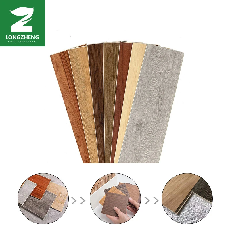 Professional Building Material Click Lock Wooden Plastic PVC Plank Vinyl L-Spc Flooring for Construction