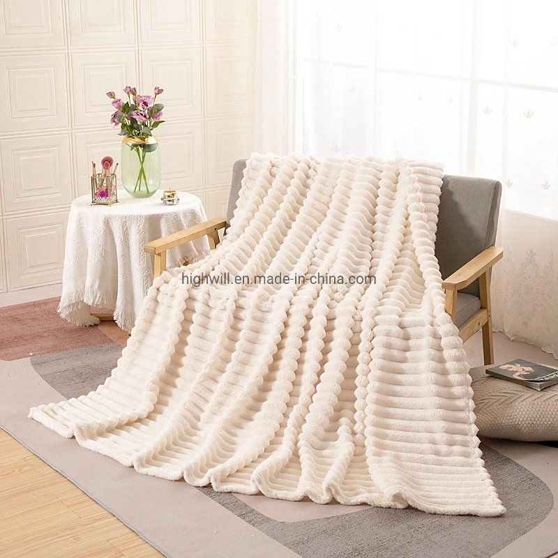 Fleece Blanket Home Textile Sofa Cover Bedding with Size 150cmx 200cm Bedding for Winter Wholesale/Supplier Textile Gift Packing