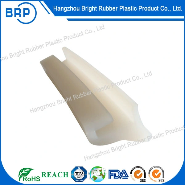 Lu Shape Transparent Silicone Sealing Strip Automotive Rubber Anti-Collision Extrusion Parts