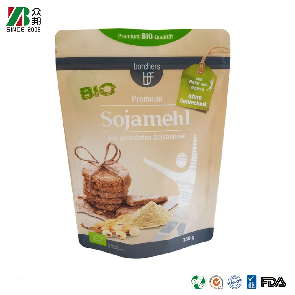 China Manufacturer Customized Printing Ziplock Plastic Food Packaging Bag with Resealable Zipper