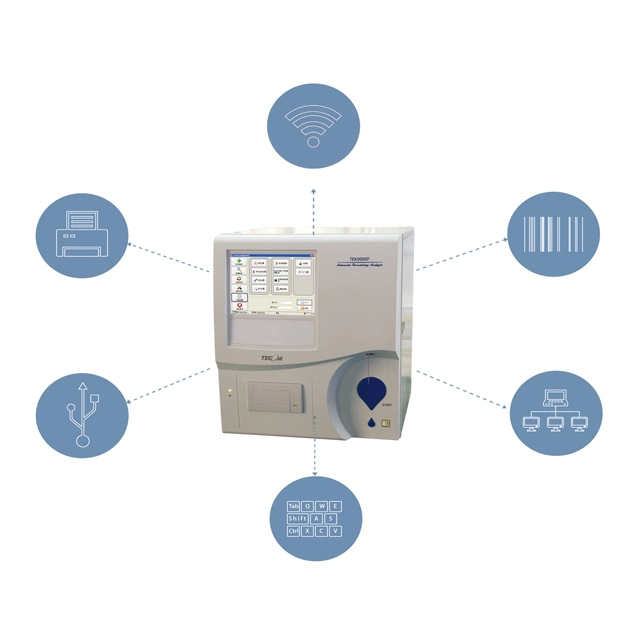 Best Price 3 Part Fully Automatic Blood Cell Analyzer Auto Hematology Analyzer