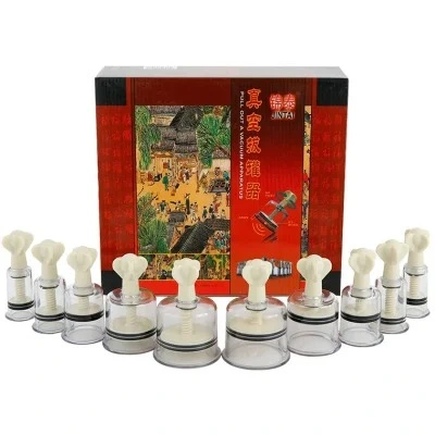 High quality/High cost performance  Kangzhu Premium Twist 6 Cups Rotary Cupping Set