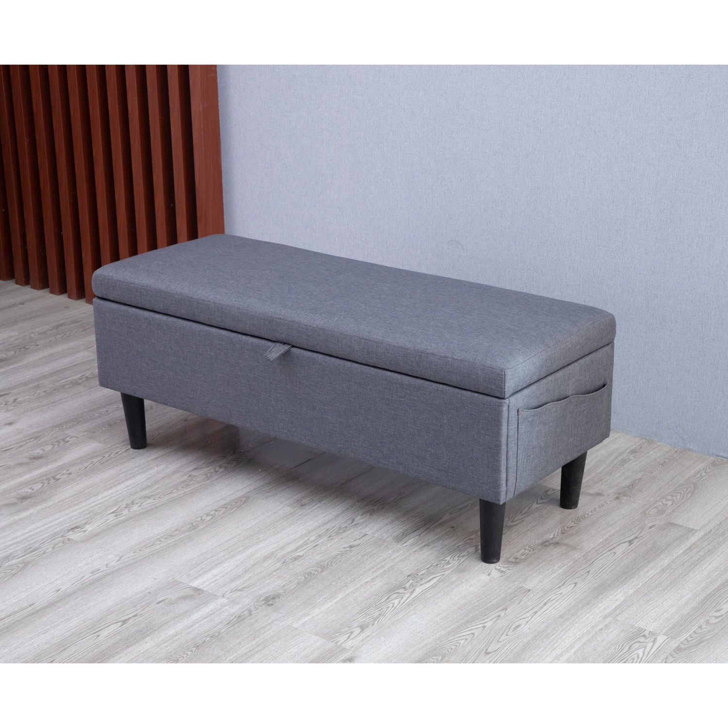 Huayang Wide Rectangle Lift Top Storage Ottoman Bench Furniture