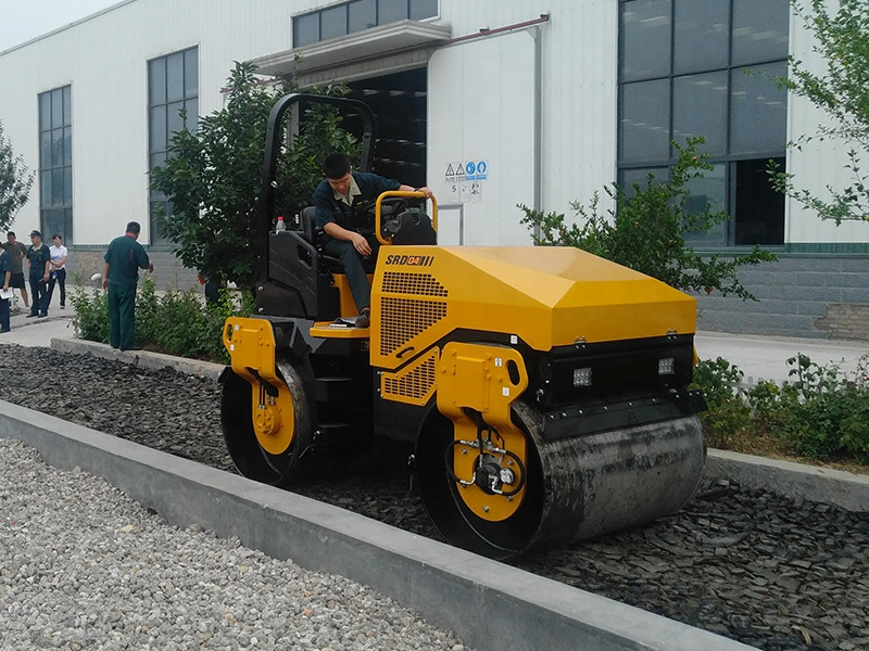 Shantui Srd08 0,8 Ton Mini Doppel Trommel Road Roller