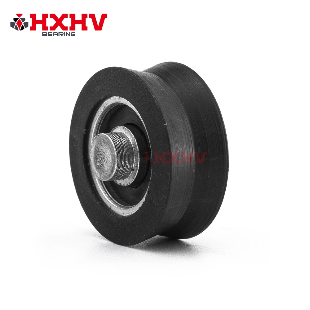 HXHV V negro de la ranura de la puerta de la ventana de ruedas para rodillos ruedas blade