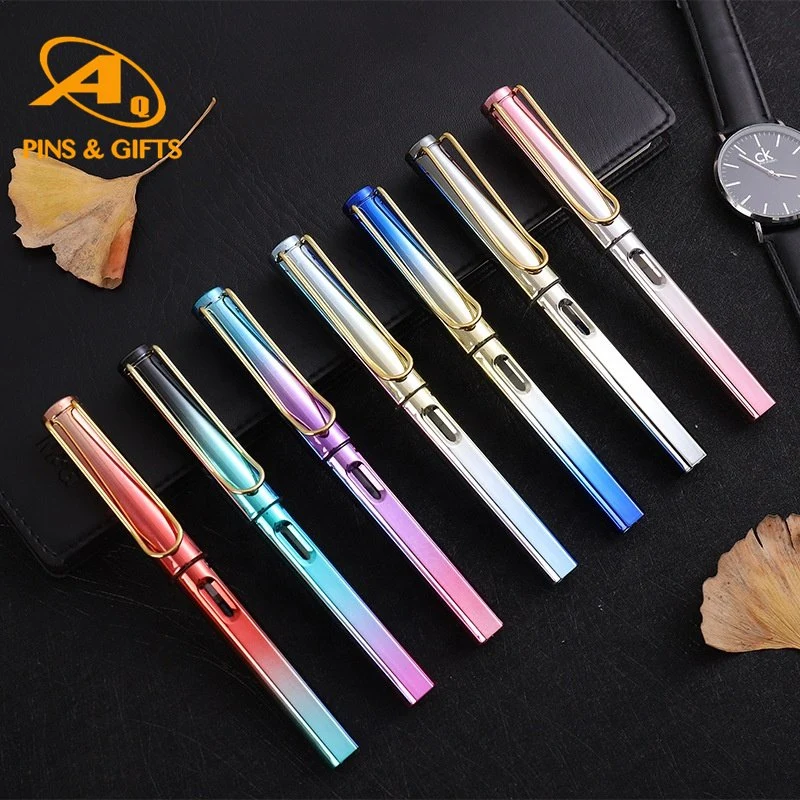 Celluloid Wood UV Office Gel Metal Beautiful Luxury Products Whiteboard Marker Free Sample The Best Gift Roller Ball with 2 Cartridges Fountain Pen